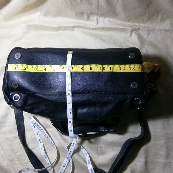 Calvin Klein black leather satchel handbag - Picture 9 of 10